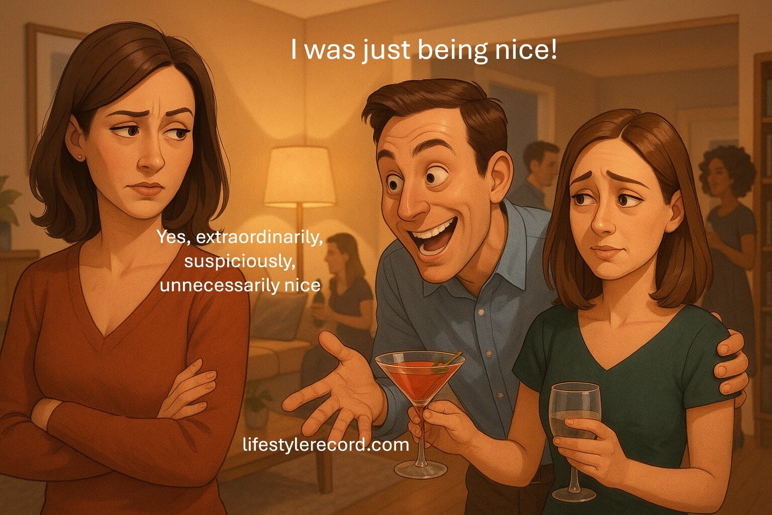 The Art of the Overly Friendly Spouse: A Field Guide to Social Awkwardness