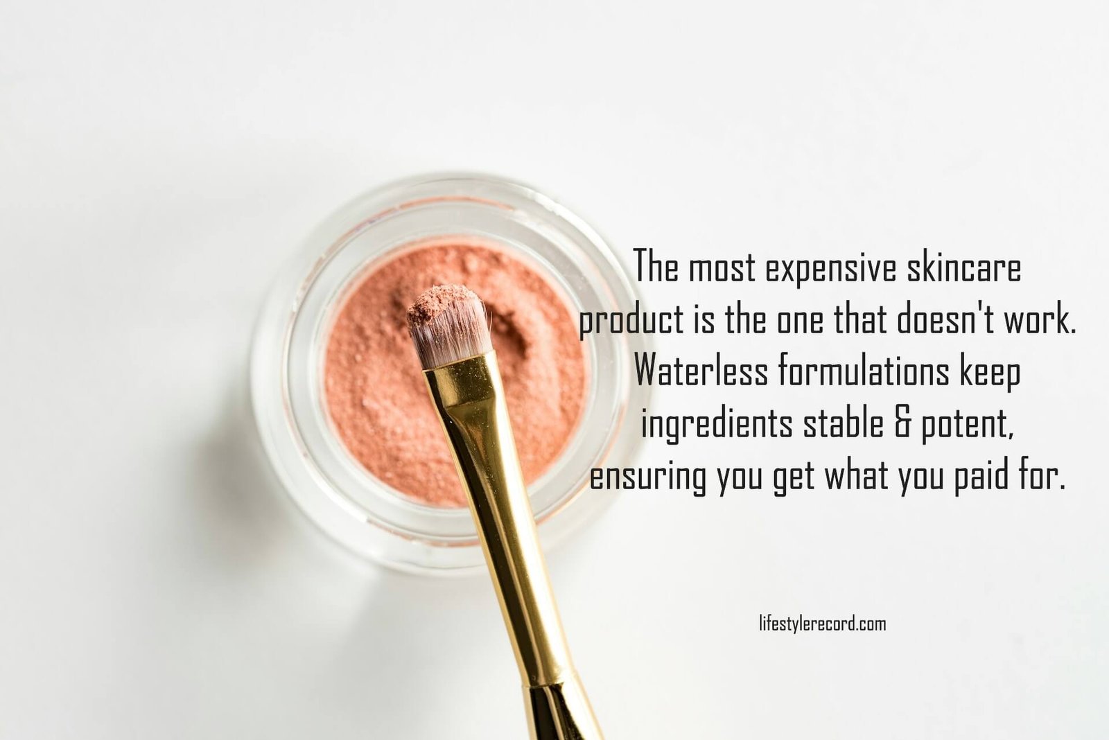 waterless Beauty Products