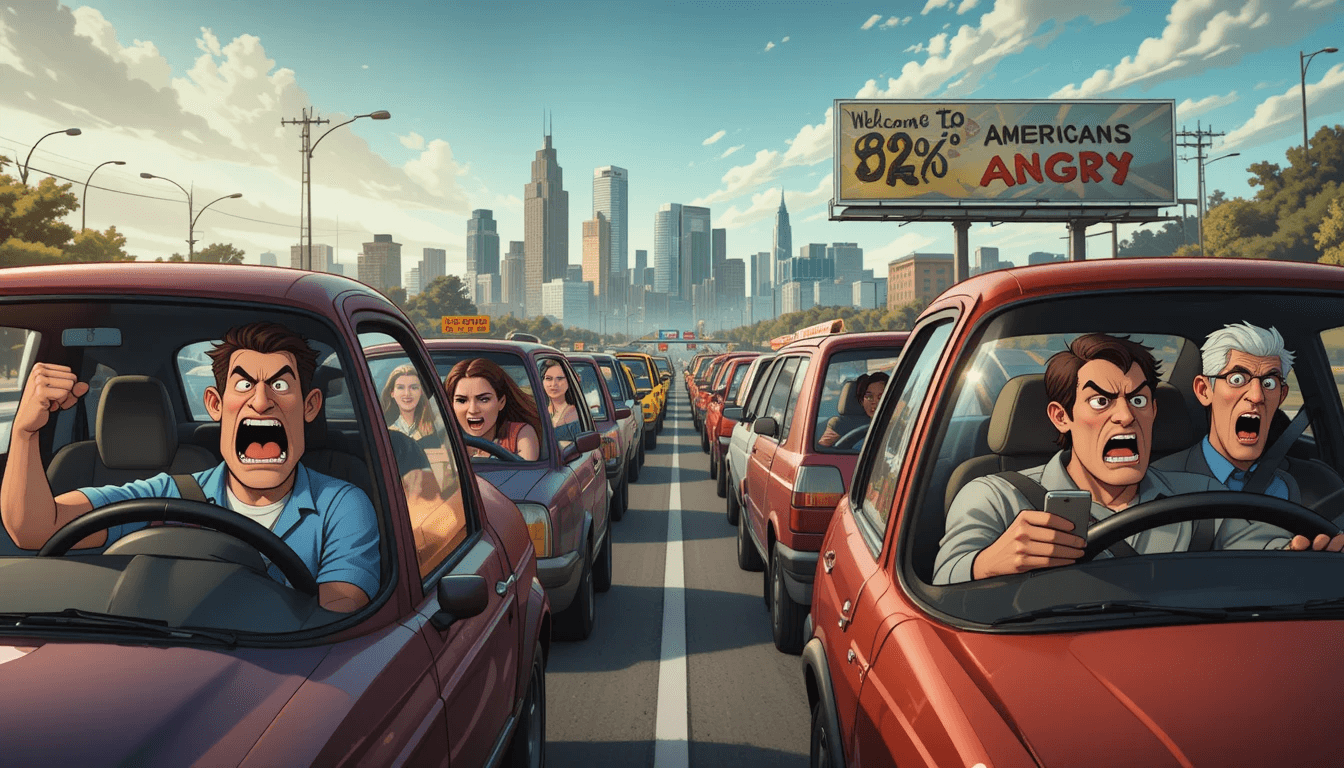 Road Rage Nation: How 82% of Americans Became Dashboard Demons