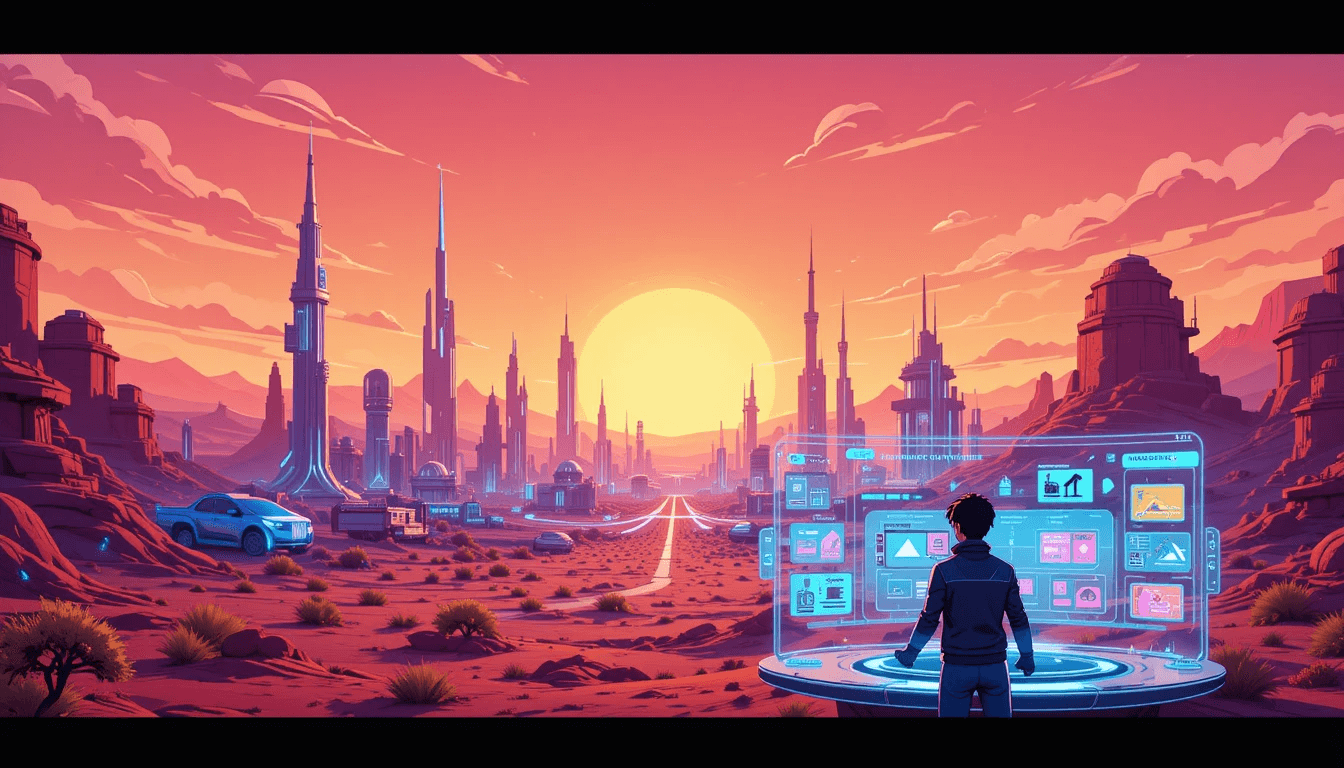Mindseye game cartoon illustration